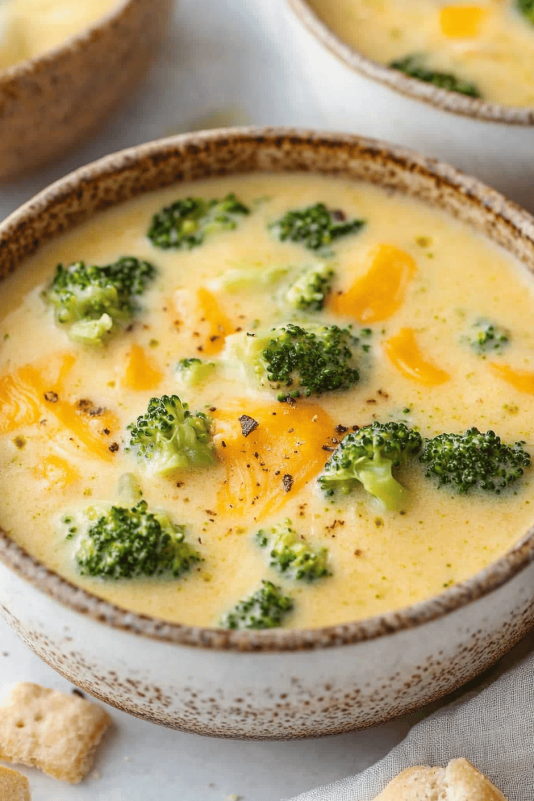 Easy Broccoli Cheddar Soup Recipe