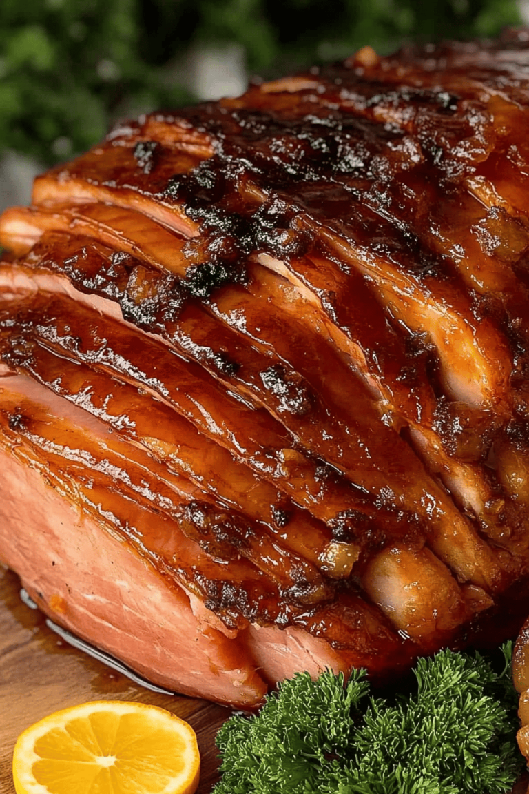 Easy Brown Sugar Glazed Baked Ham Recipe