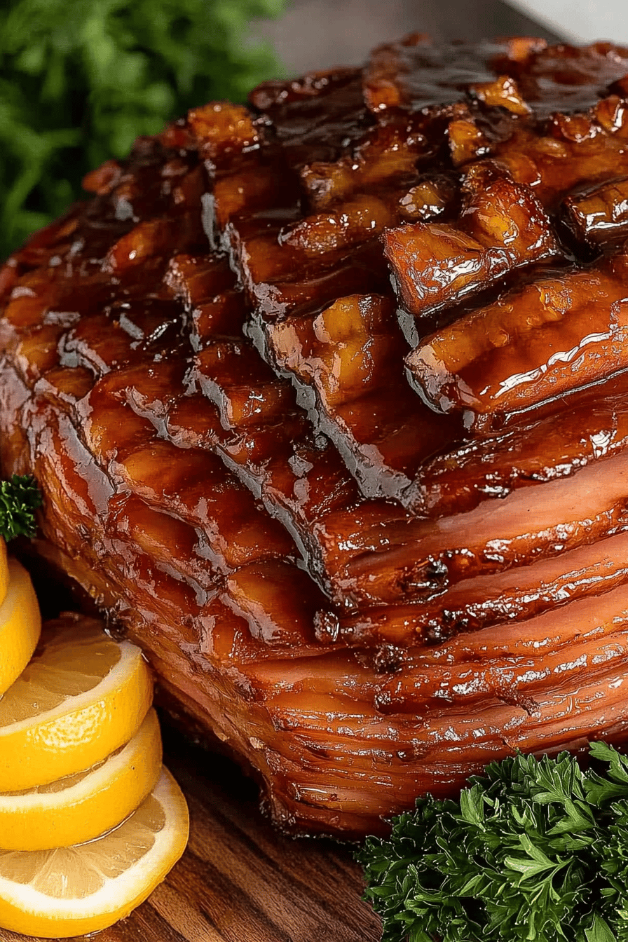 Easy Brown Sugar Glazed Baked Ham Recipe ingredients