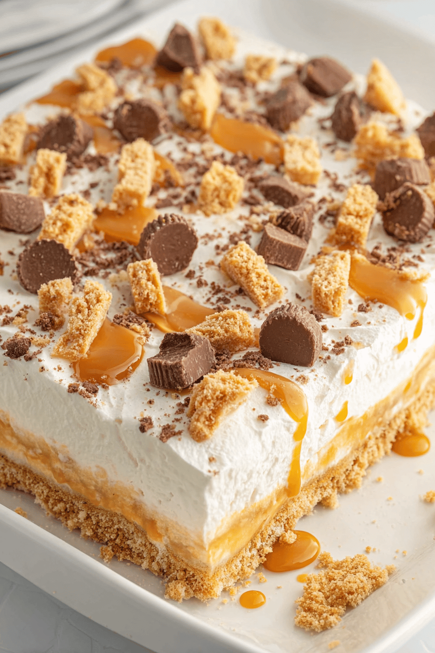 Easy Butterscotch Lush Recipe Final Dish Presentation