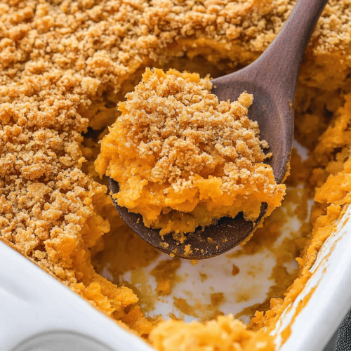 Easy Buttery Cracker Sweet Potato Casserole