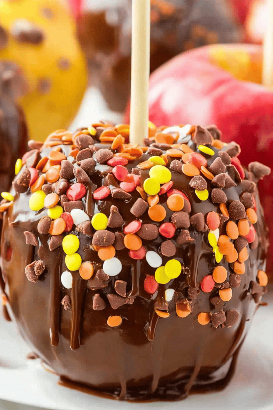Easy Caramel Apples Recipe Final Dish Presentation