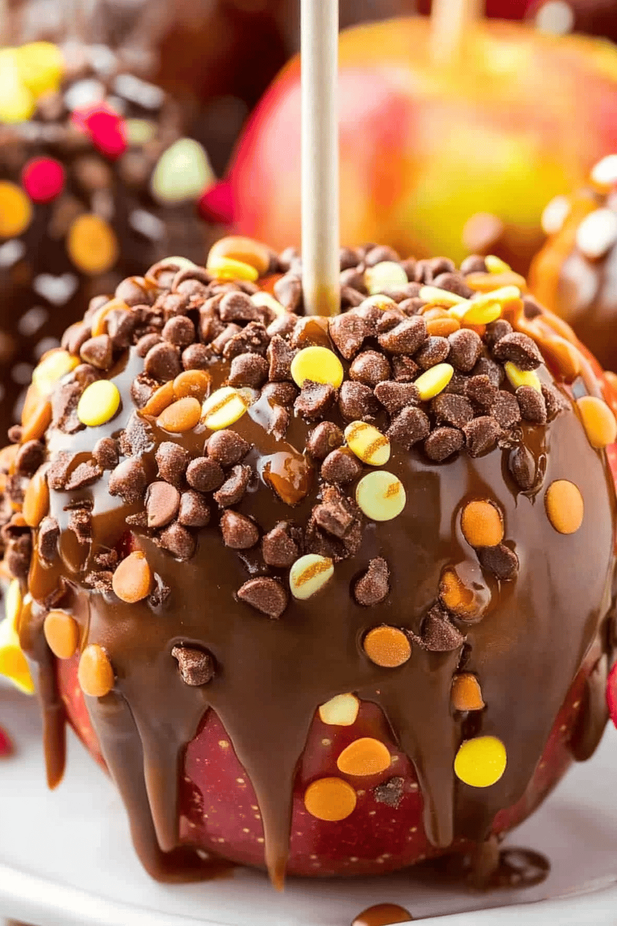 Easy Caramel Apples Recipe Final Dish Presentation