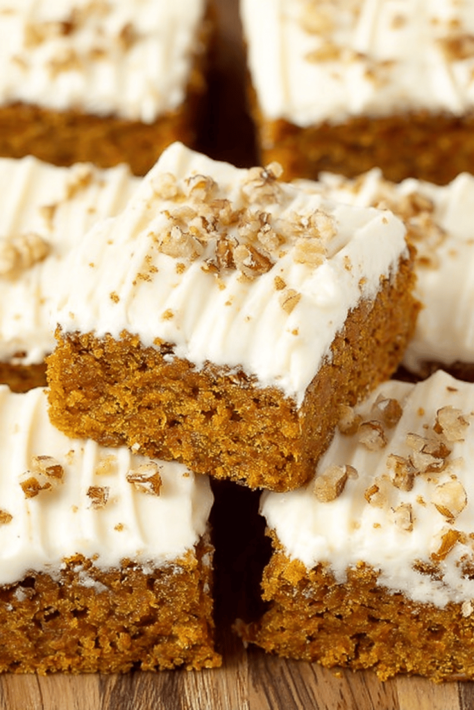 Easy Carrot Cake Bars with Cream Cheese Frosting