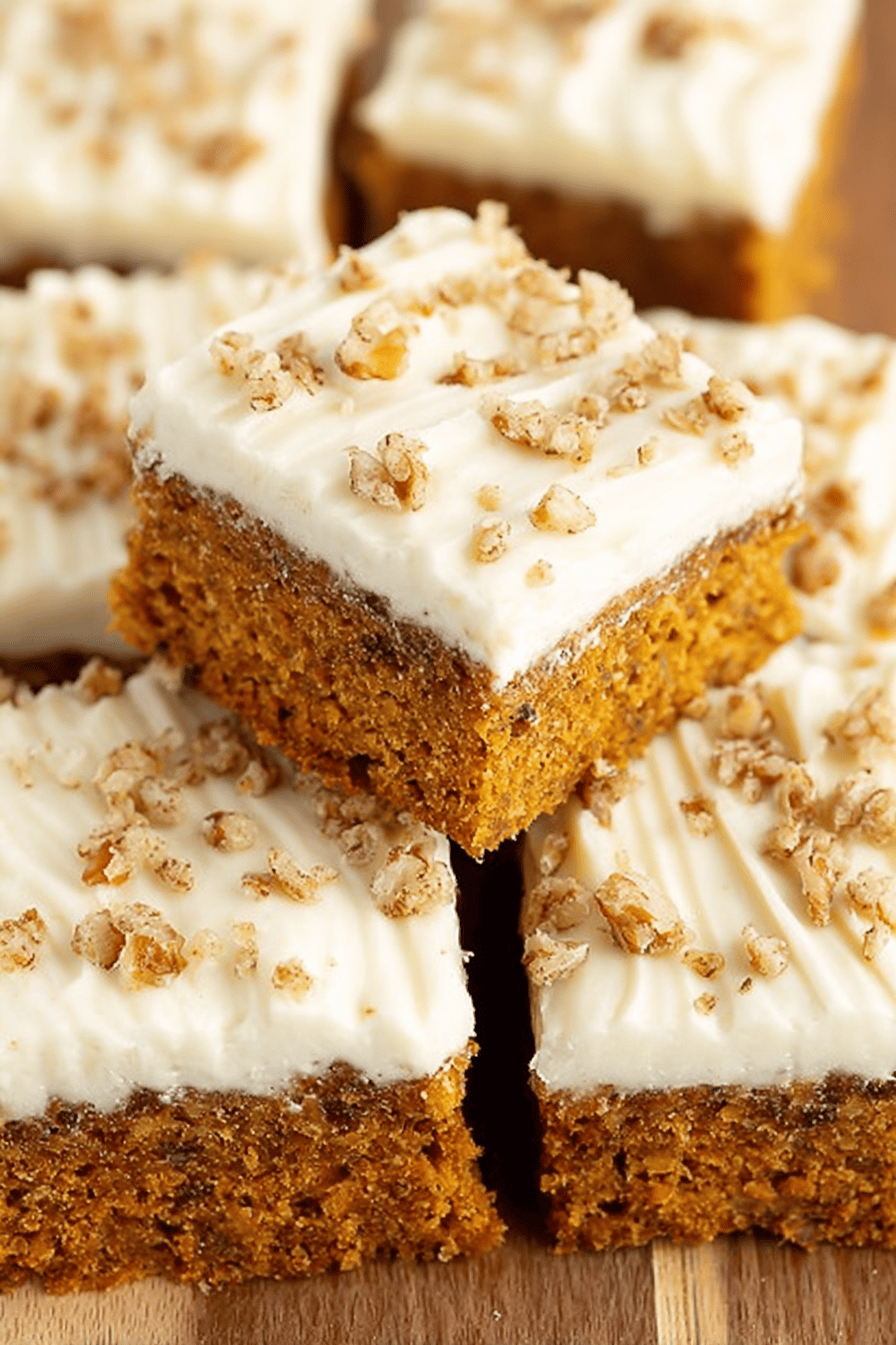 Easy Carrot Cake Bars with Cream Cheese Frosting ingredients