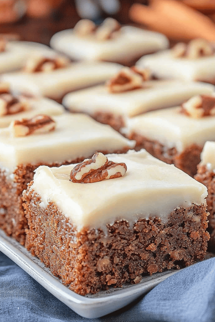 Easy Carrot Cake Blondies Recipe ingredients