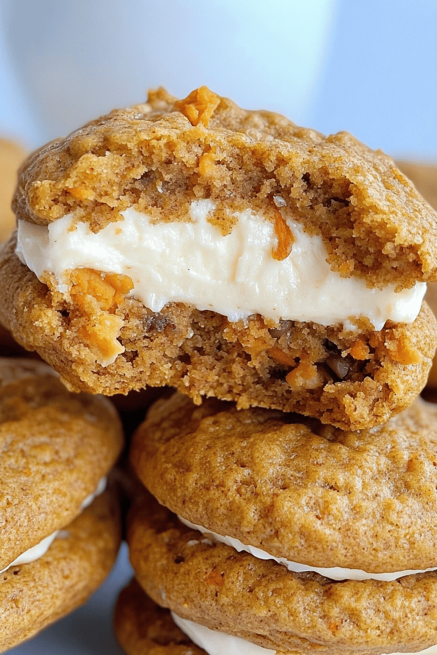Easy Carrot Cake Cheesecake Whoopie Pies ingredients
