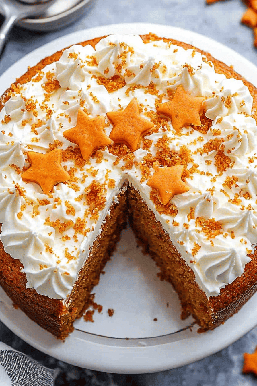 Easy Carrot Cake Recipe Final Dish Presentation