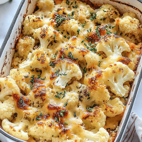 Easy Cheesy Cauliflower Bake Recipe
