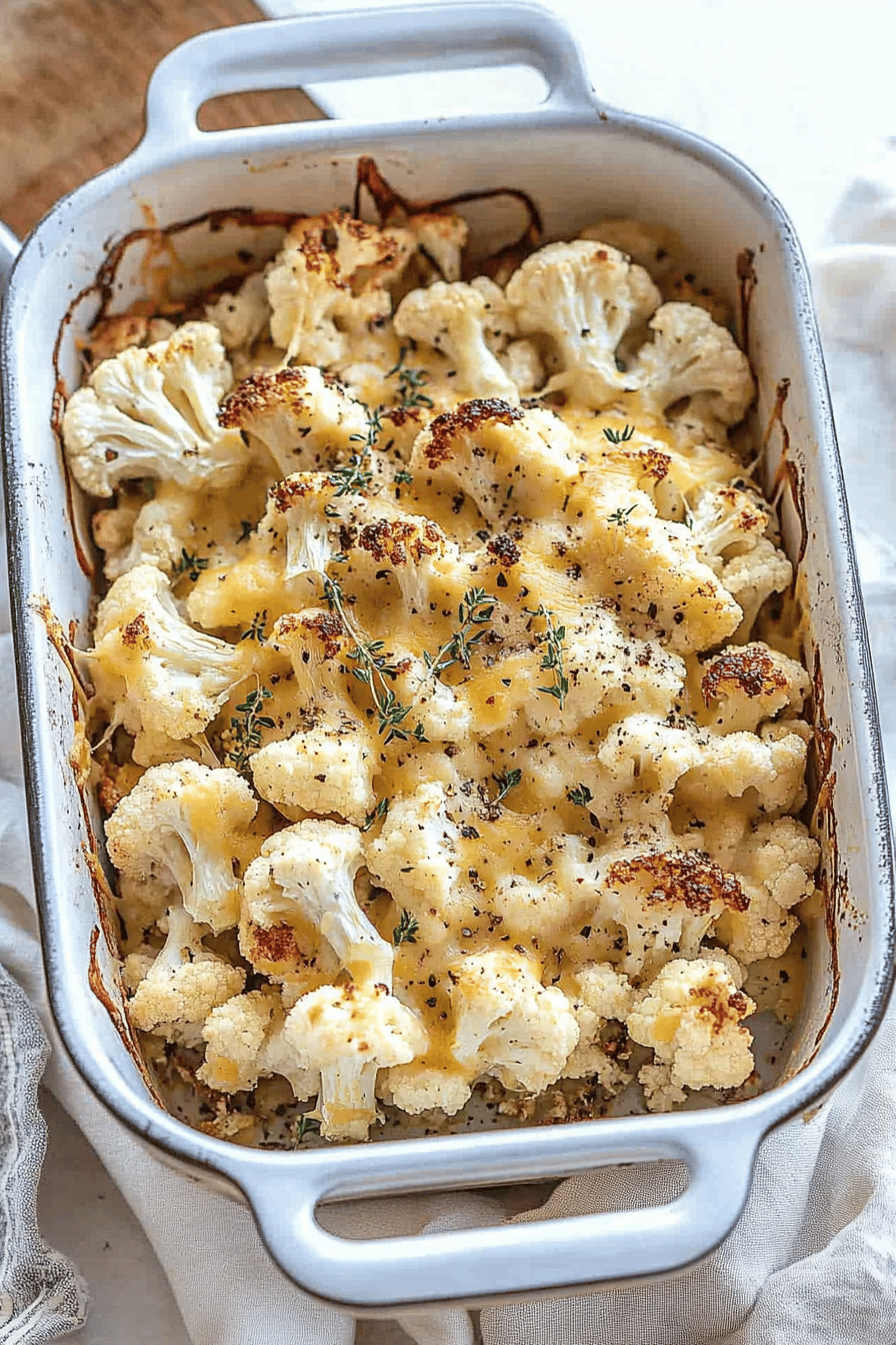 Easy Cheesy Cauliflower Bake Recipe ingredients