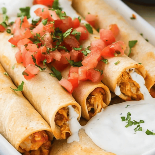 Easy Cheesy Chicken Taquitos Recipe
