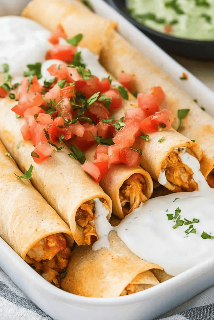 Easy Cheesy Chicken Taquitos Recipe