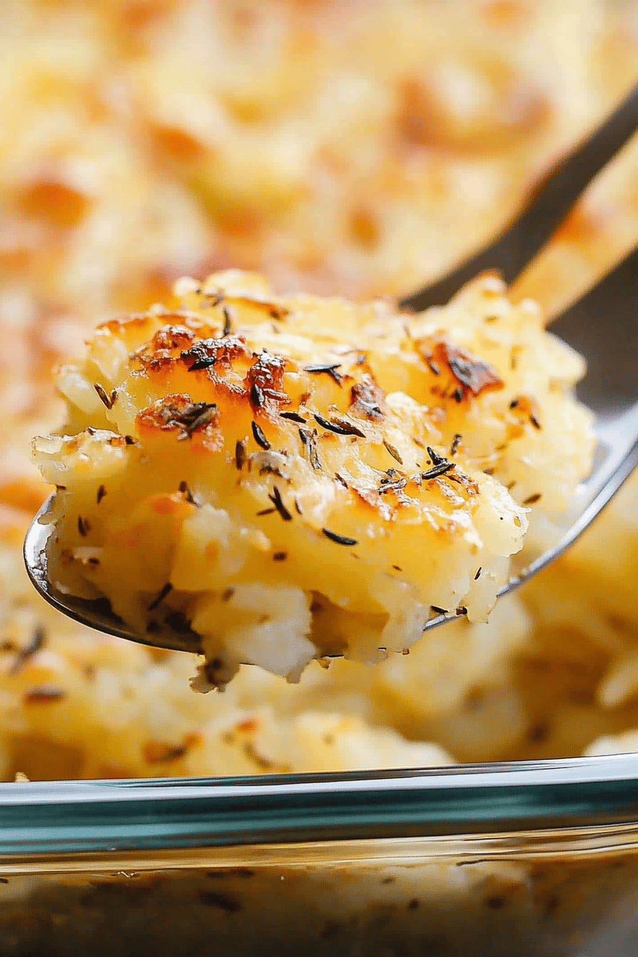 Easy Cheesy Potatoes à la Cracker Barrel Final Dish Presentation