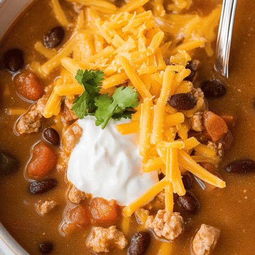 Easy Cheesy Taco Soup Recipe