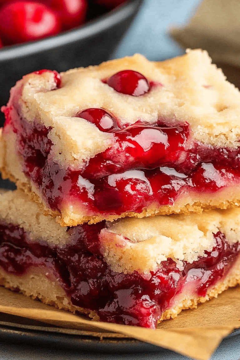 Easy Cherry Bars Recipe