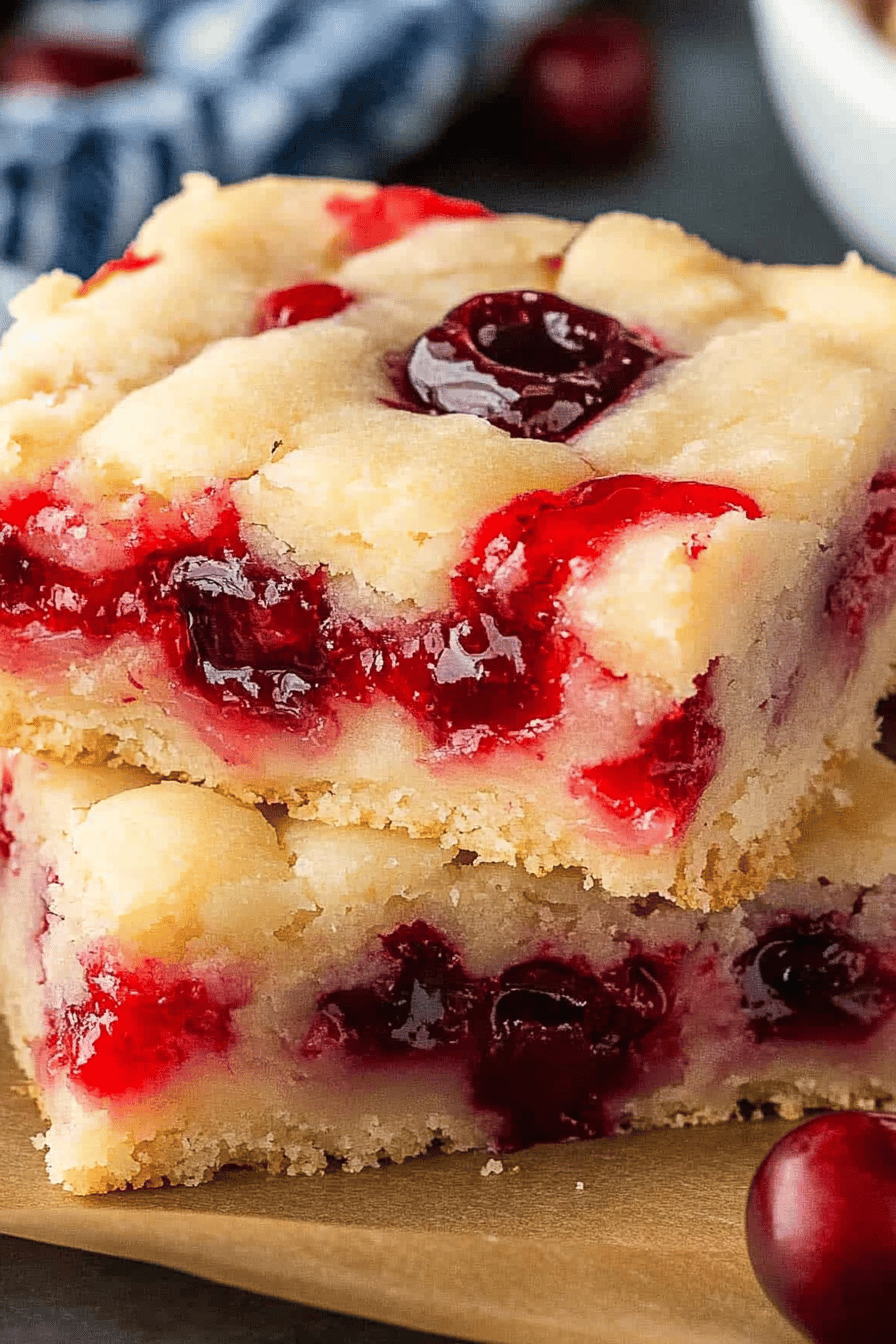 Easy Cherry Bars Recipe ingredients