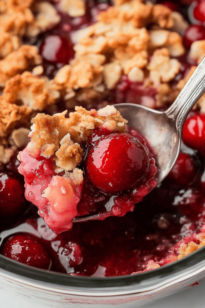 Easy Cherry Crisp with Pie Filling Recipe