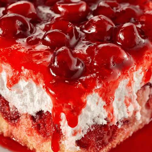 Easy Cherry Poke Cake Recipe
