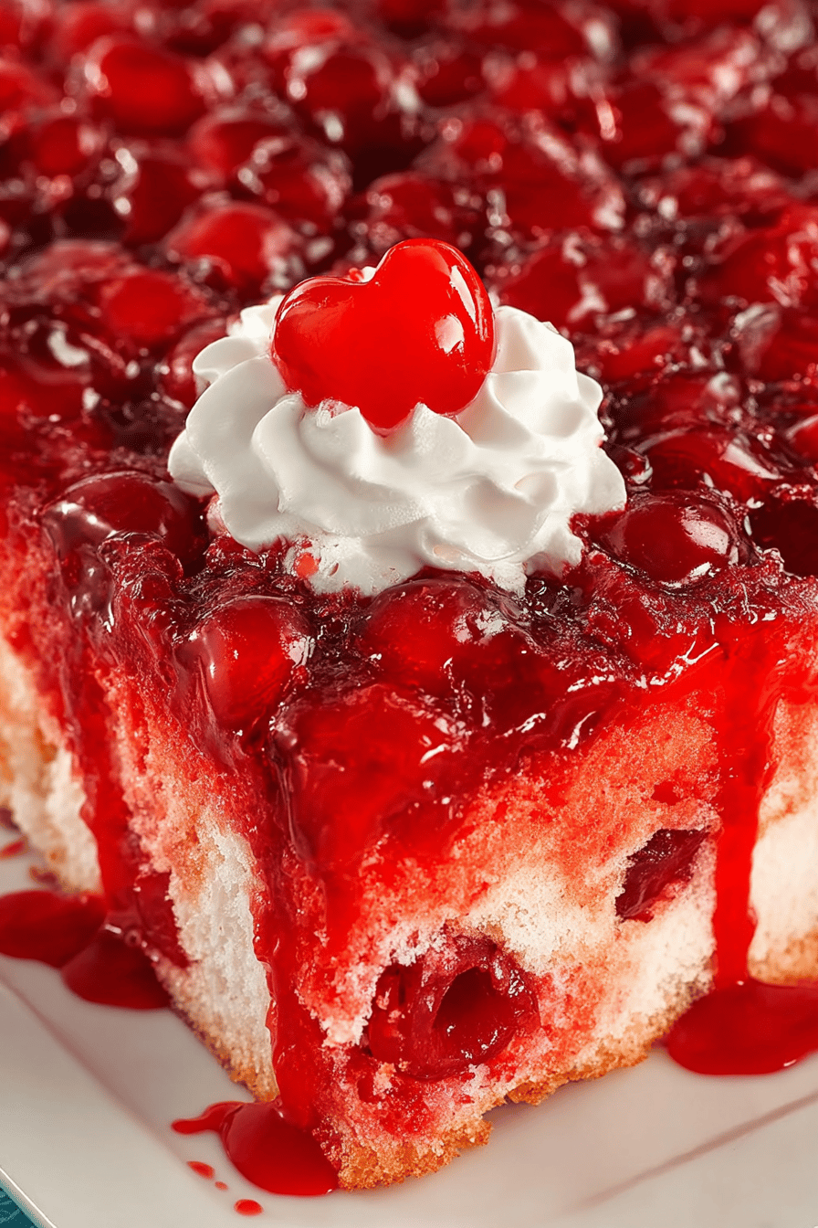 Easy Cherry Poke Cake Recipe ingredients