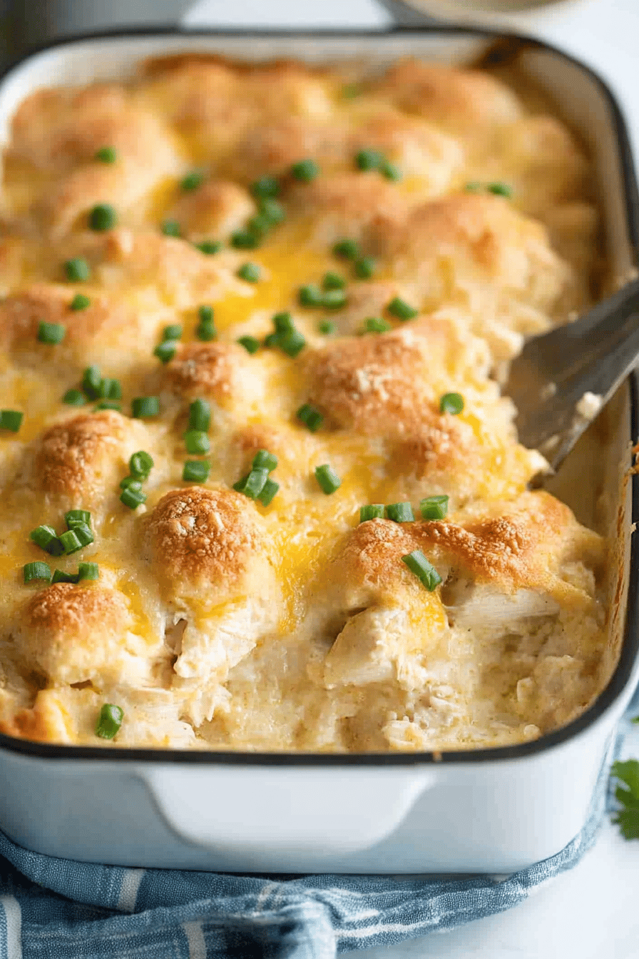 Easy Chicken Cobbler Recipe Final Dish Presentation