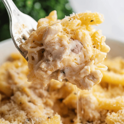 Easy Chicken Cordon Bleu Pasta Casserole Recipe