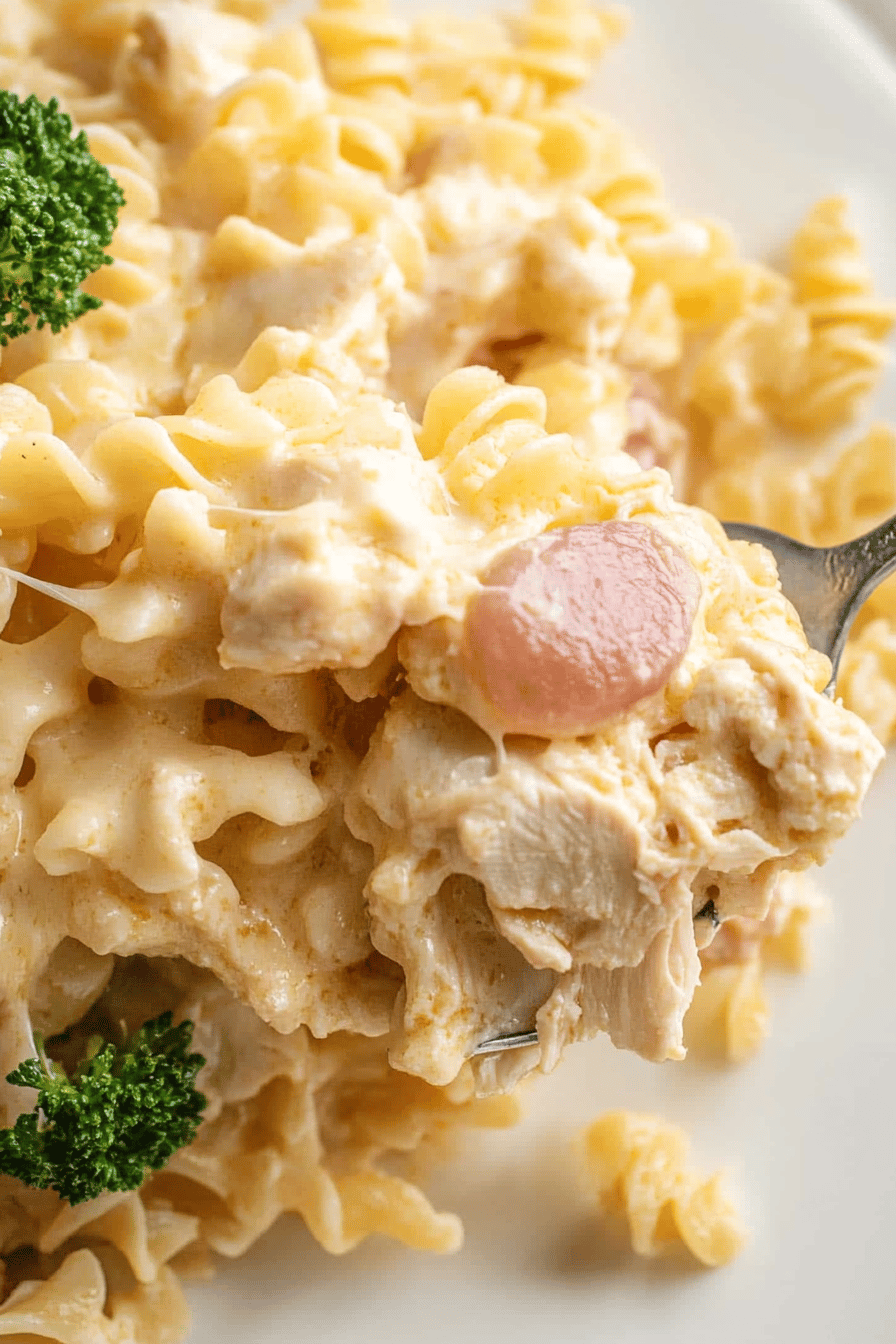 Easy Chicken Cordon Bleu Pasta Casserole Recipe ingredients