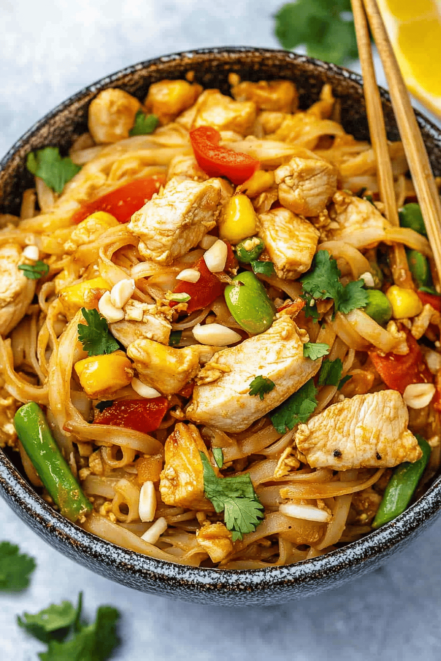 Easy Chicken Pad Thai Recipe ingredients