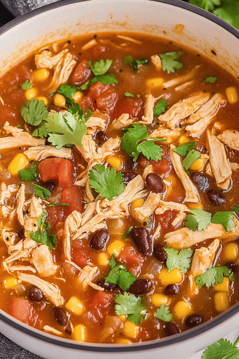 Easy Chicken Taco Soup Recipe