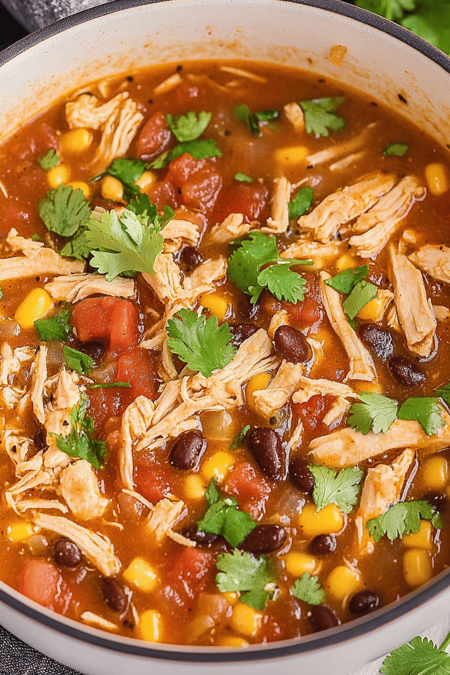 Easy Chicken Taco Soup Recipe