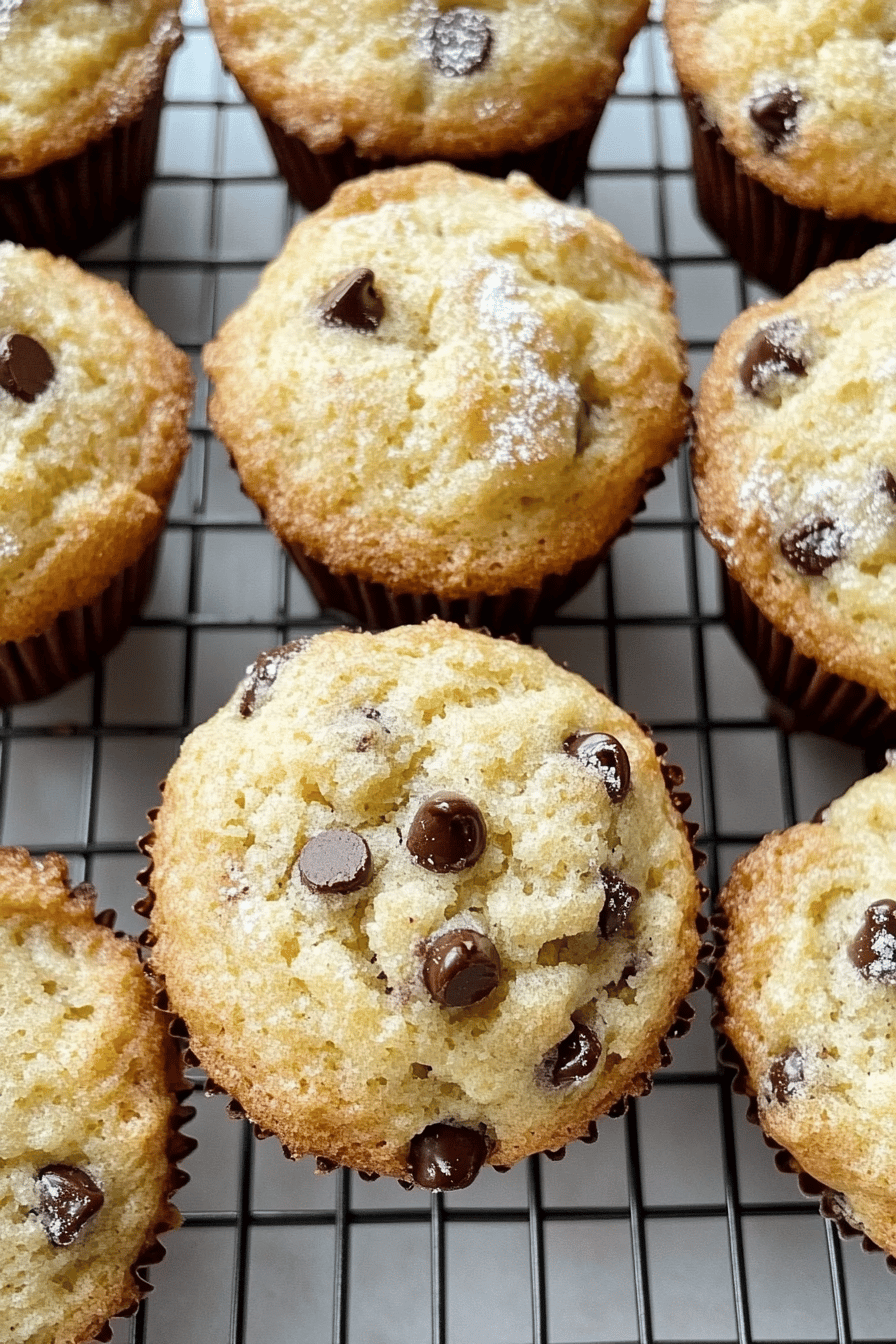 Easy Chocolate Chip Banana Muffins Recipe