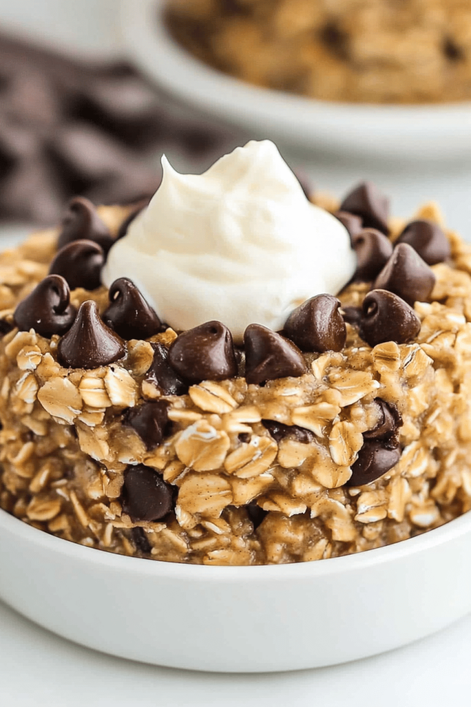 Easy Chocolate Chip Cookie Baked Oatmeal Recipe