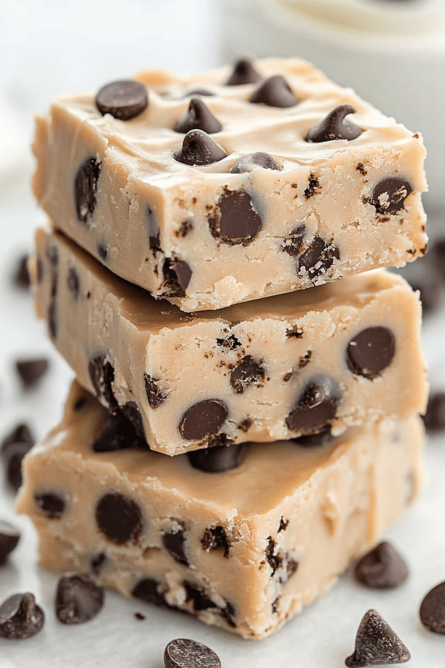 Easy Chocolate Chip Cookie Dough Fudge Recipe ingredients