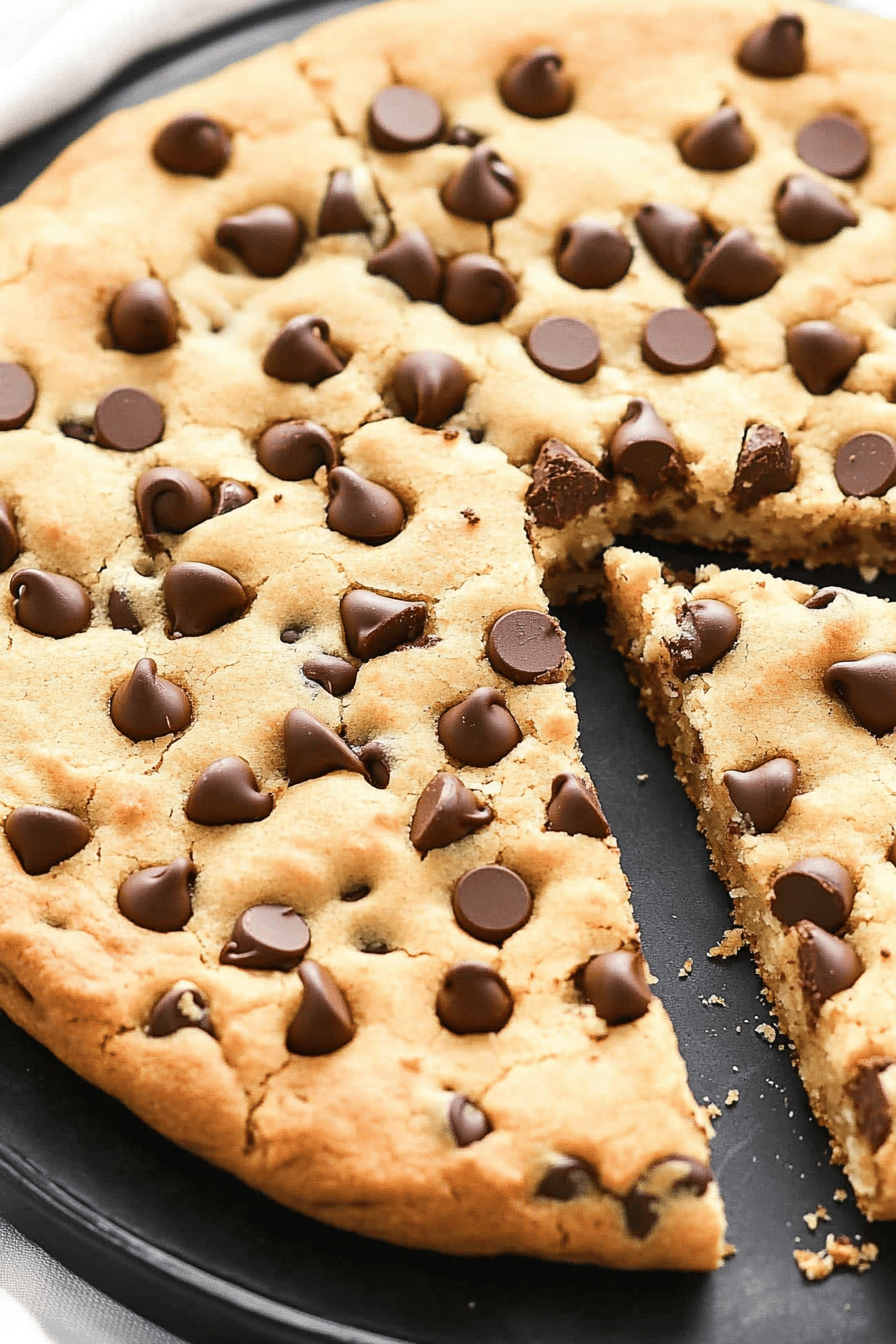 Easy Chocolate Chip Cookie Pizza Recipe