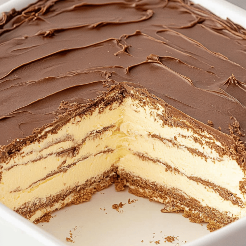 Easy Chocolate Eclair Icebox Cake Recipe