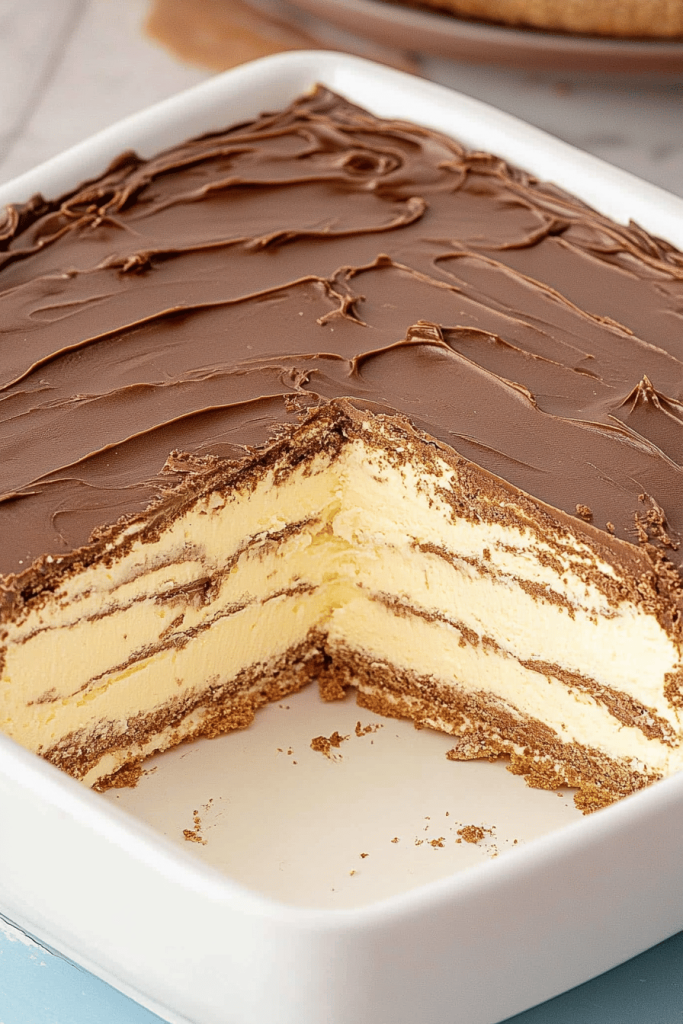 Easy Chocolate Eclair Icebox Cake Recipe