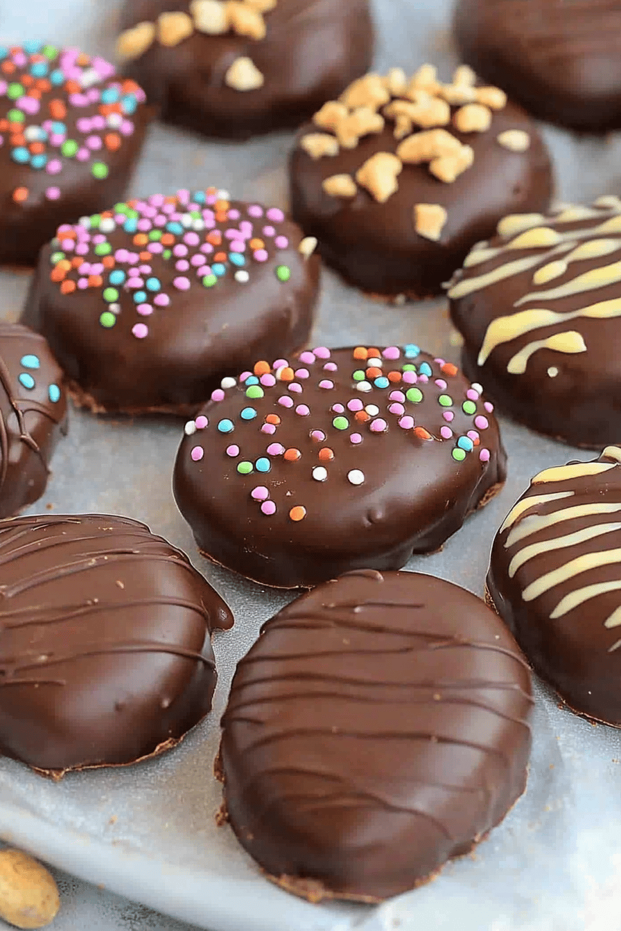 Easy Chocolate Peanut Butter Easter Eggs Recipe ingredients