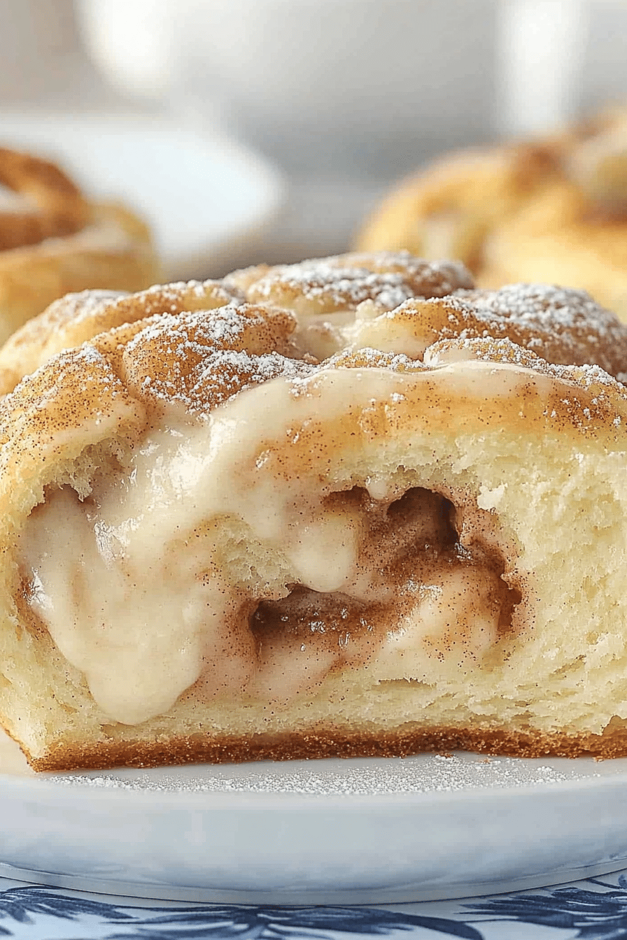 Easy Cinnamon Rolls Using Frozen Bread Dough Final Dish Presentation