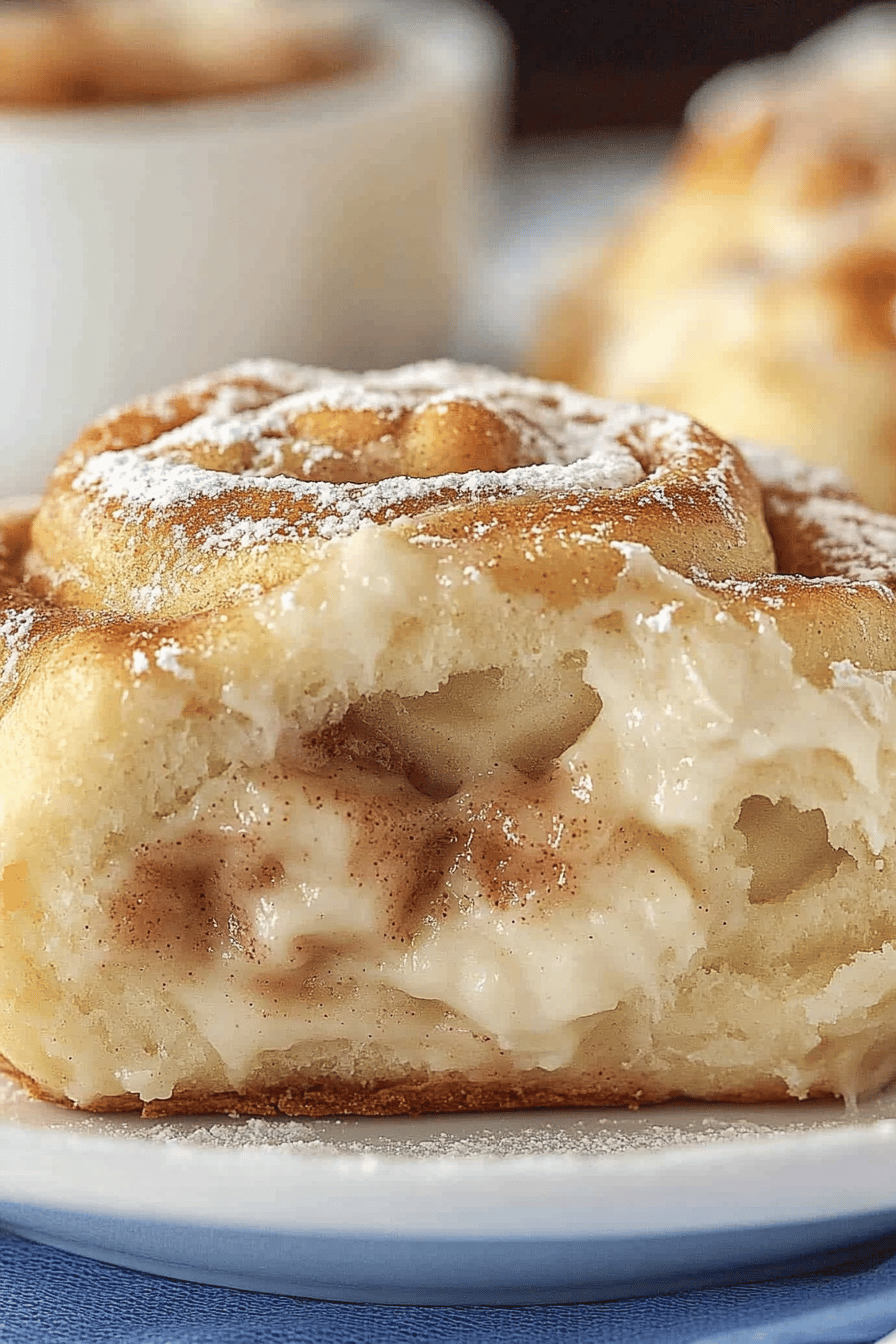 Easy Cinnamon Rolls Using Frozen Bread Dough Final Dish Presentation