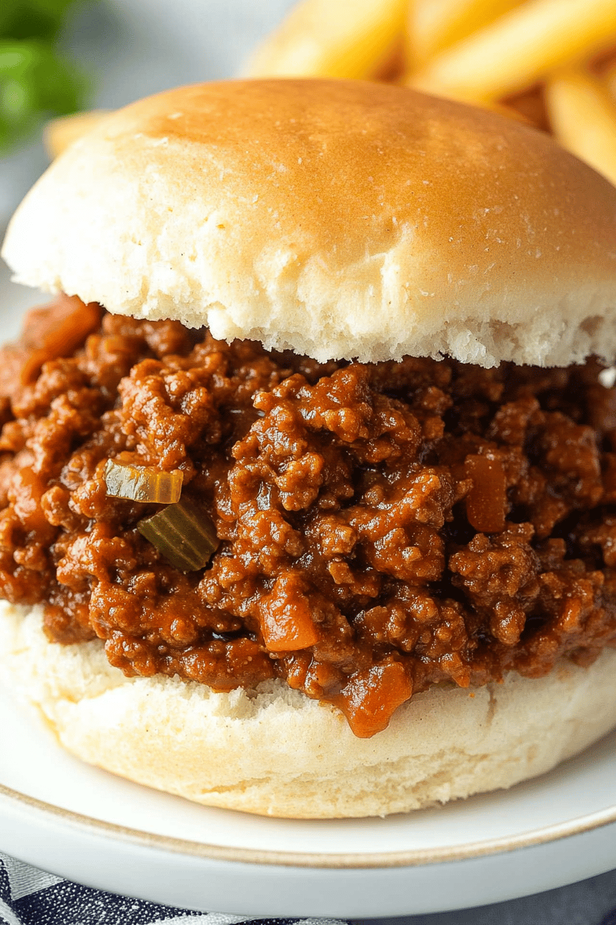 Easy Classic Sloppy Joes Recipe Final Dish Presentation