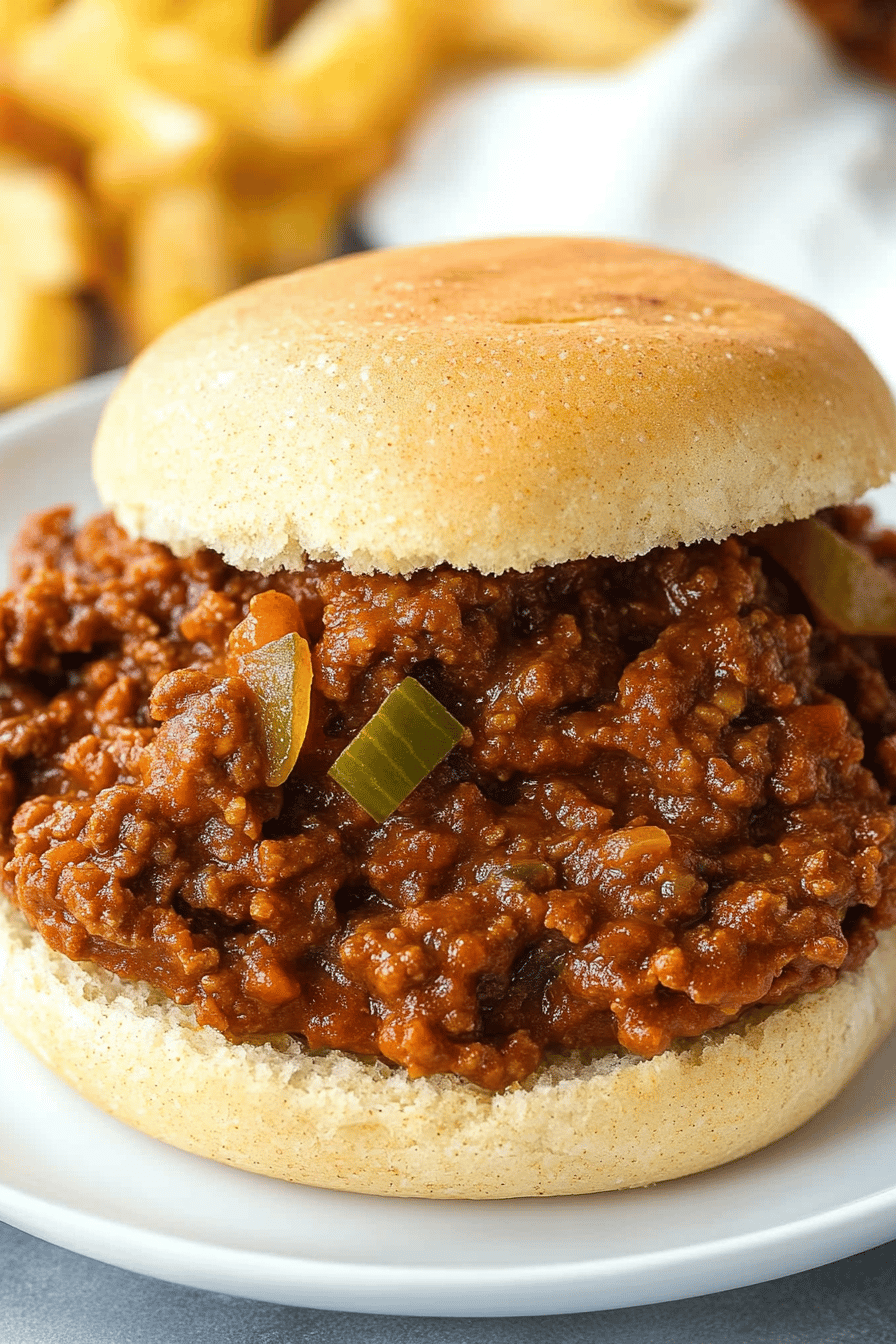 Easy Classic Sloppy Joes Recipe Final Dish Presentation