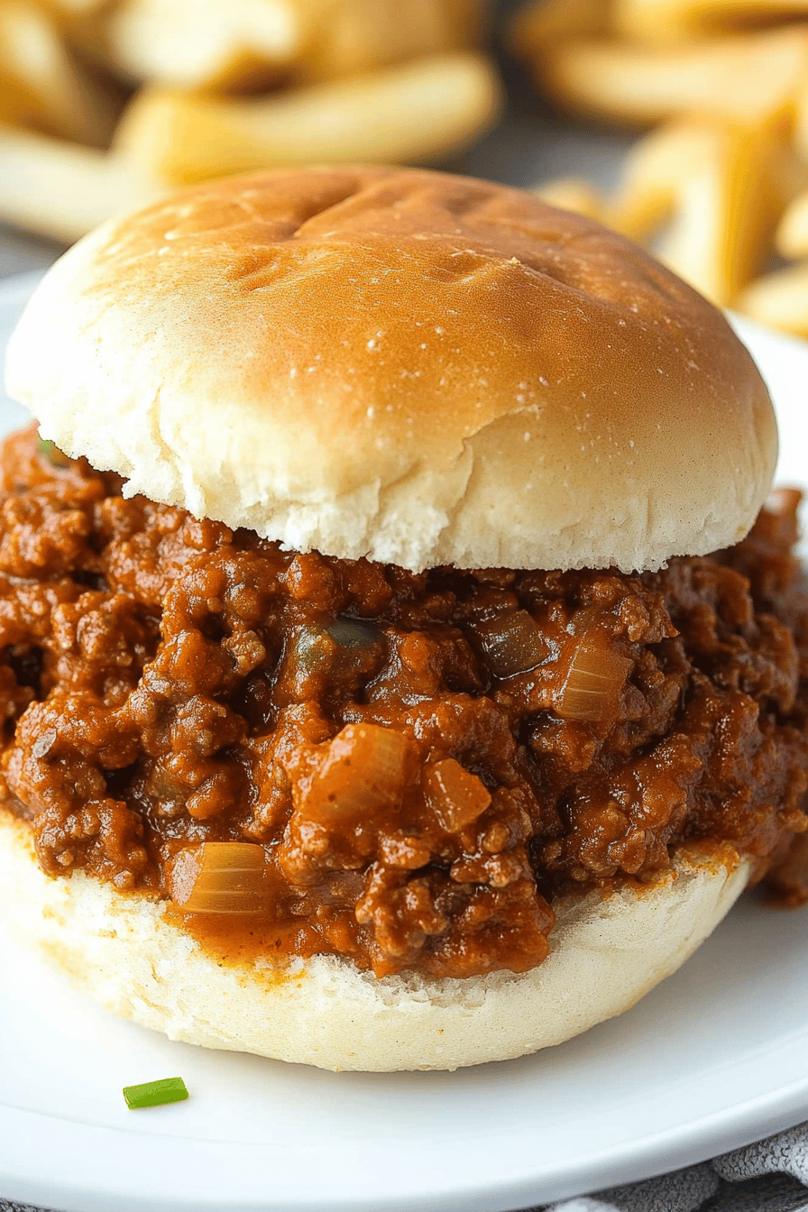 Easy Classic Sloppy Joes Recipe ingredients
