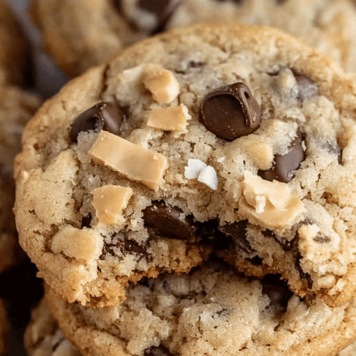 Easy Coconut Chocolate Chip Cookies Recipe