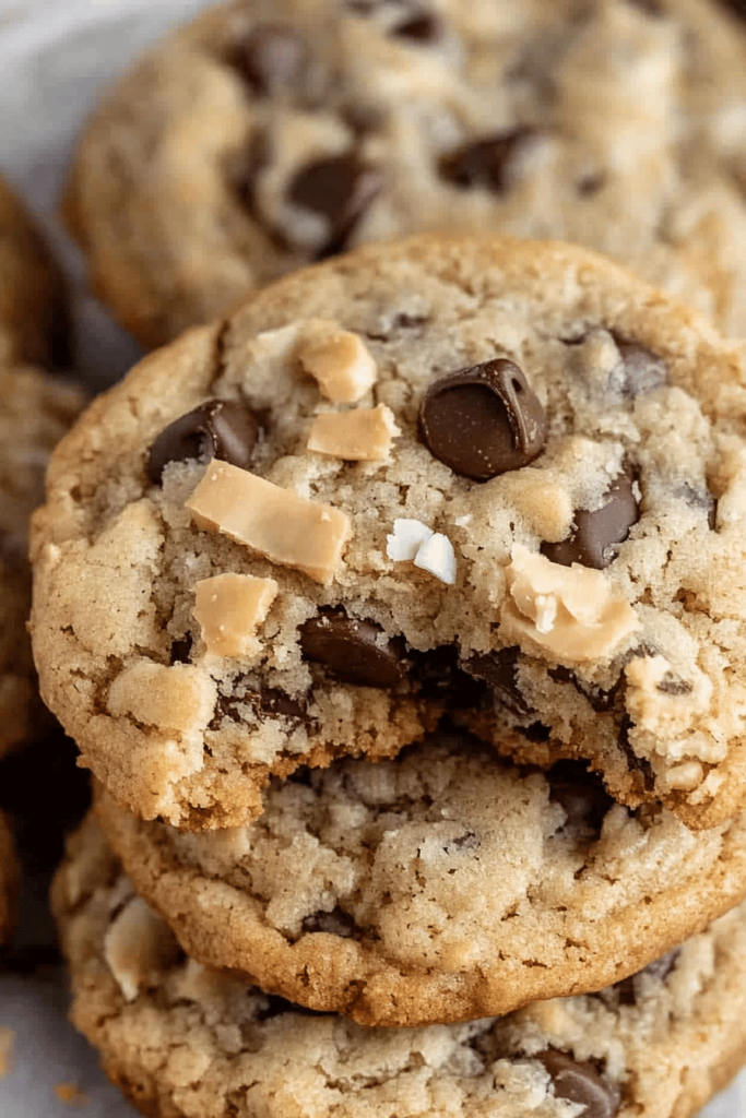 Easy Coconut Chocolate Chip Cookies Recipe