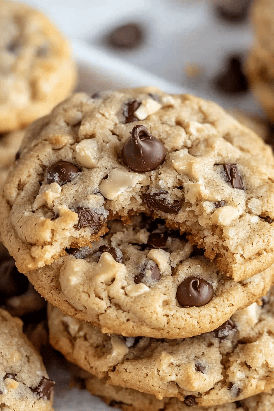 Easy Coconut Chocolate Chip Cookies Recipe Final Dish Presentation