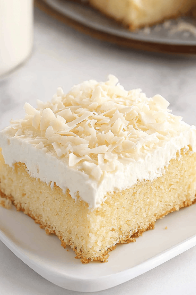 Easy Coconut Cream Cake Recipe