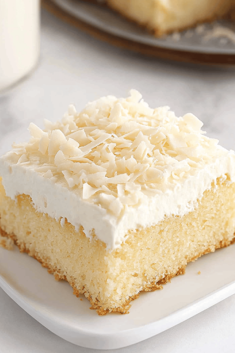Easy Coconut Cream Cake Recipe