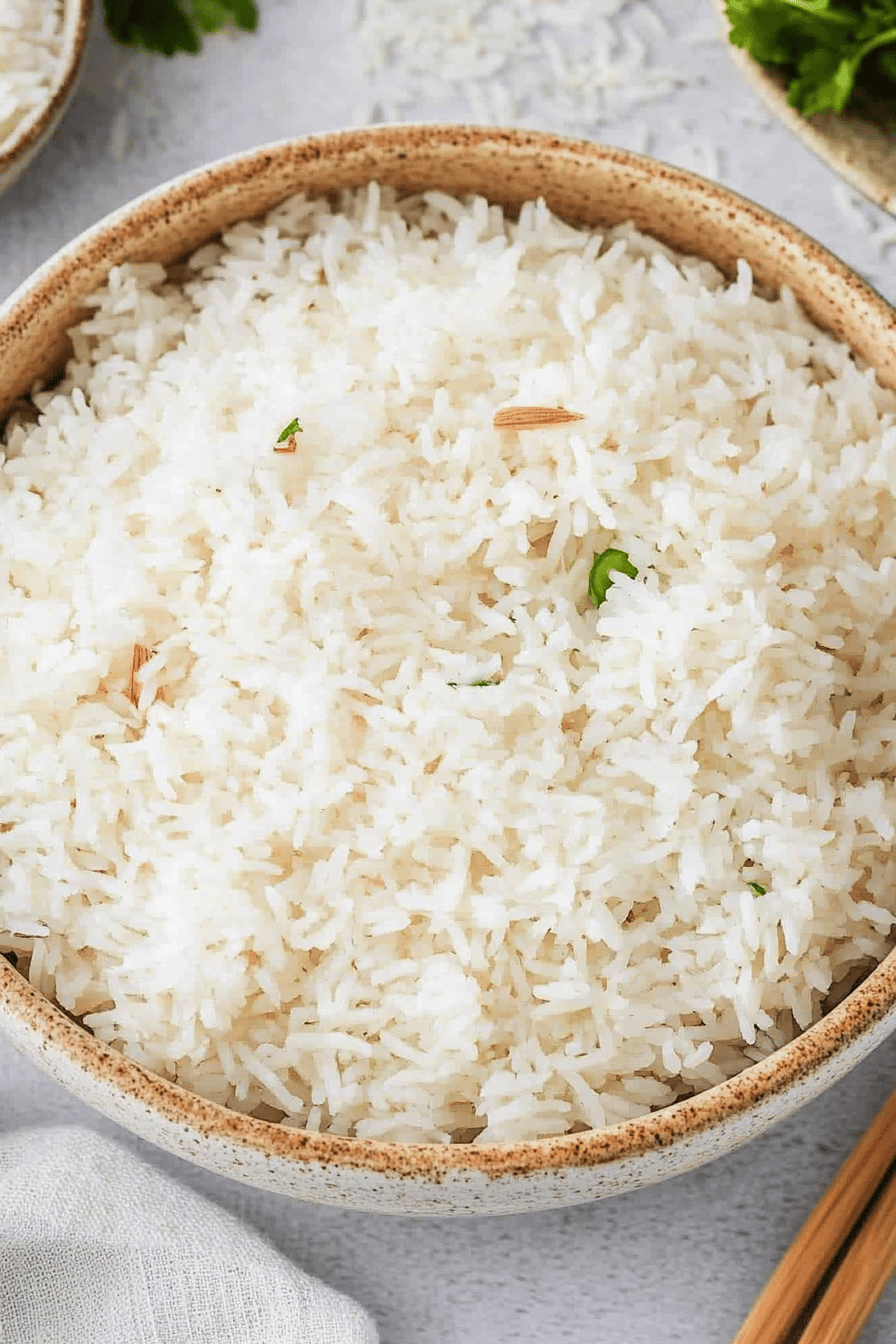 Easy Coconut Rice in a Rice Cooker ingredients