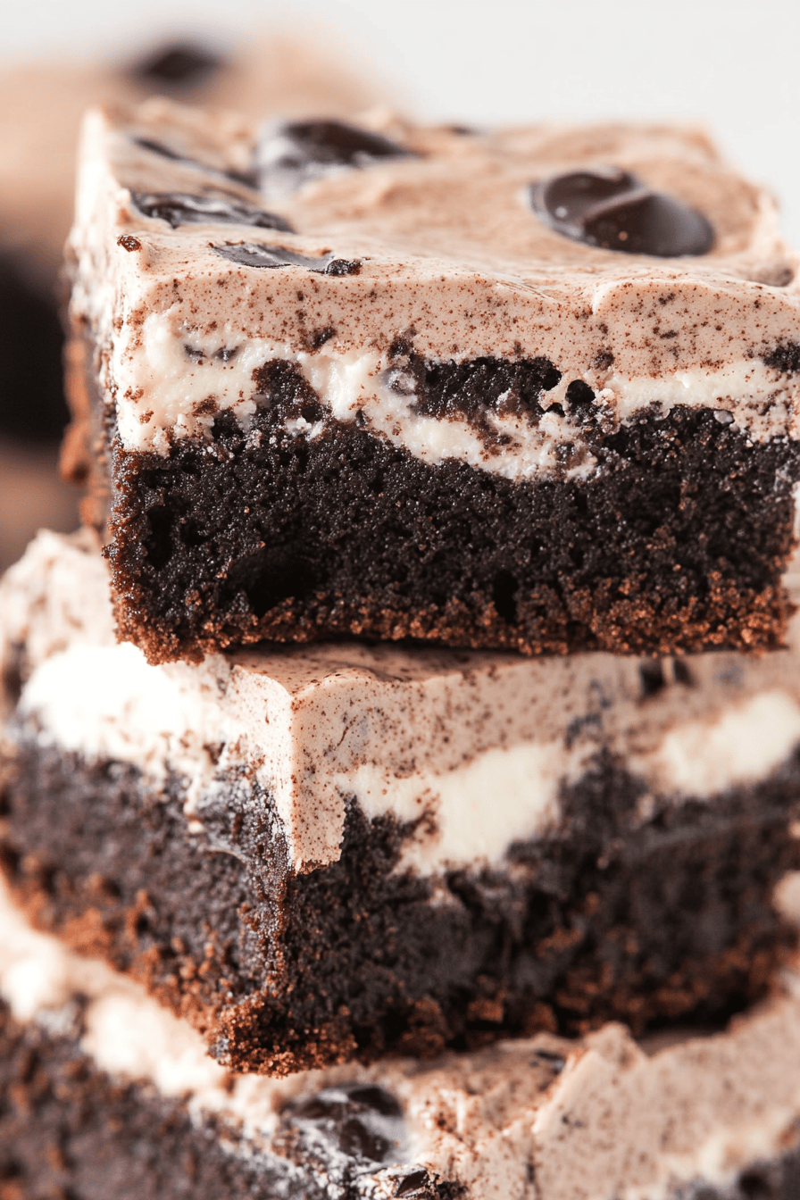 Easy Cookies and Cream Brownies Recipe Final Dish Presentation