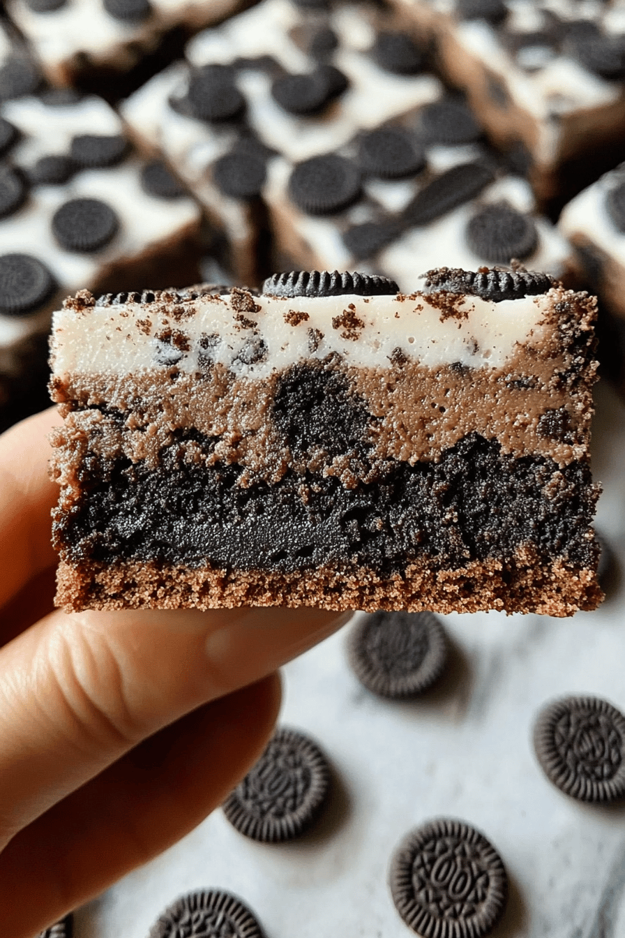 Easy Cookies n' Cream Oreo Brownies