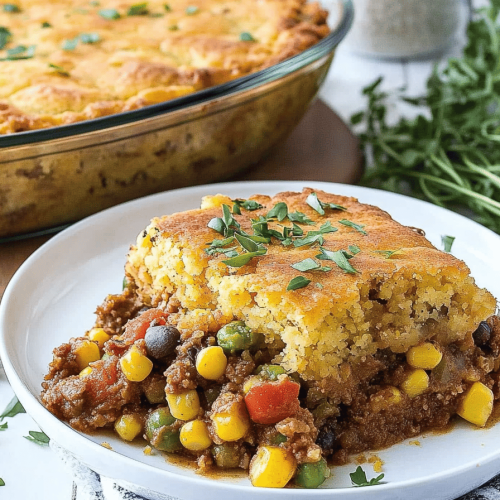 Easy Cowboy Cornbread Casserole Recipe